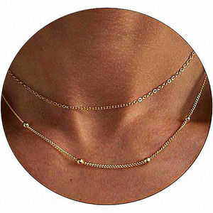 Women Silver Plated Dainty Snake‎ Twist Rope Delicate Layered Necklace